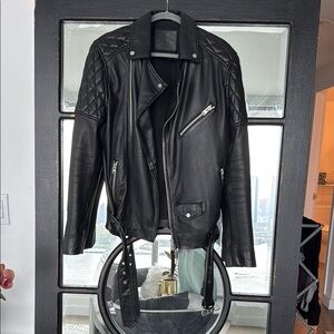 AllSaints Black Leather Jacket
